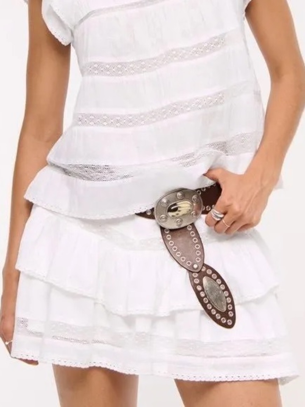 Abercrombie + Fitch Ruffle Babydoll Skirt